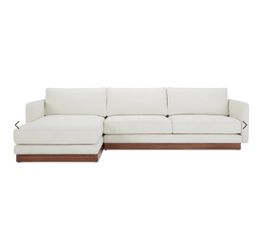 Moe’s Home Vernon Right-Facing Sectional Sofa – Crisp White