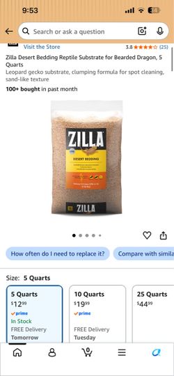 Zilla Desert Bedding Reptile Substrate 5 Quarts