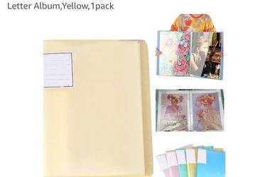 Yellow Letter Size Clear Sleeve Album