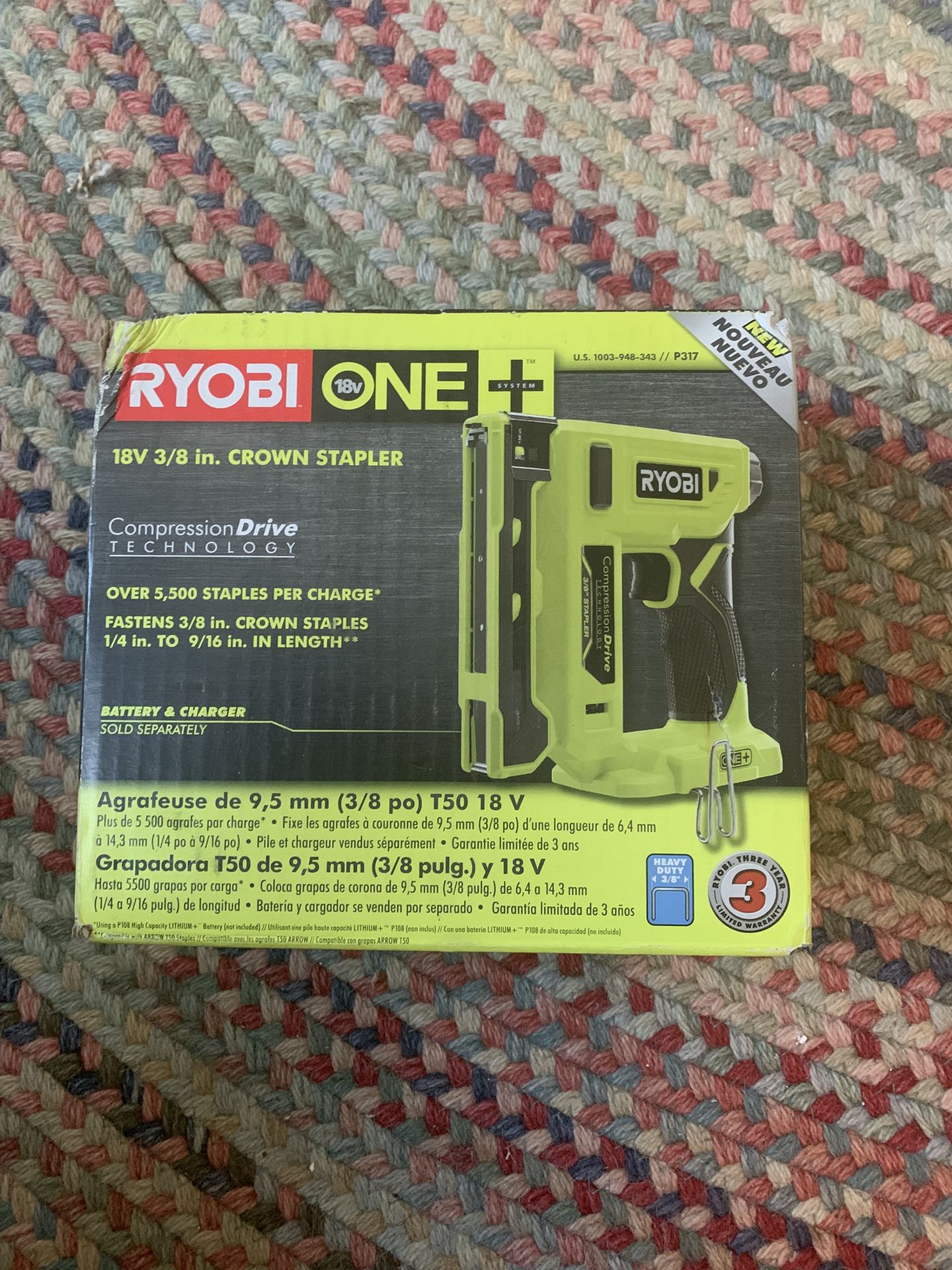 Ryobi 18v Stapler