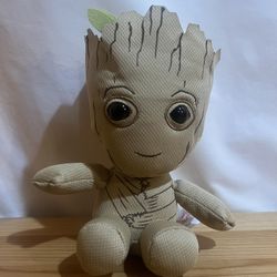 Marvel's Guardians of the Galaxy, TY Beanie Babies Baby Groot Plush Doll  Used Good Condition $10 Meet Up In Irving @dfwgoods 