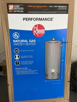 New 40 gal Natural Gas Water Heater (includes installation)