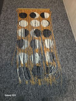 Moon Phases Bamboo Beaded Curtain