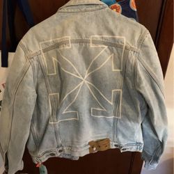 New Authantic Off White Jean Jacket 