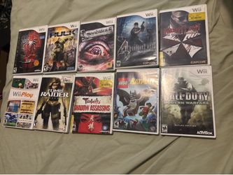 Collection of Wii games complete with Manuel