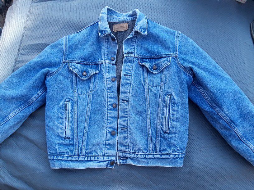 Vintage Levi's Denim Men's Jacket (Flannel Lined, Jeans, Wranglers)