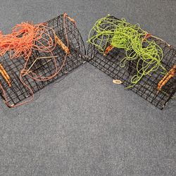 Set Of 2 Crab Cages With Rope (NEW)