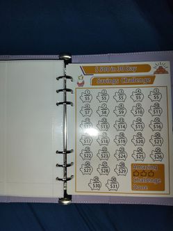 Money saver binder