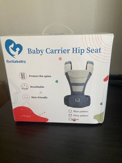 Bellababy Baby Carrier Hip Seat – Grey Pattern