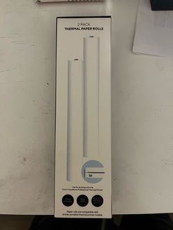 2-Pack 8.5" Wide and 275.6" long Thermal Paper Rolls CTP100PW