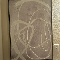 Textured Modern White Wall Arr