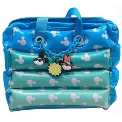 NWT Vintage Disney Parks Mickey and Minnie Mouse Summer PVC Inflatable Tote Bag