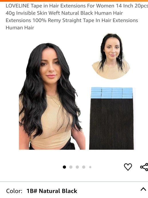 Tape In Human Hair Extensions New 14" 40g 20pcs