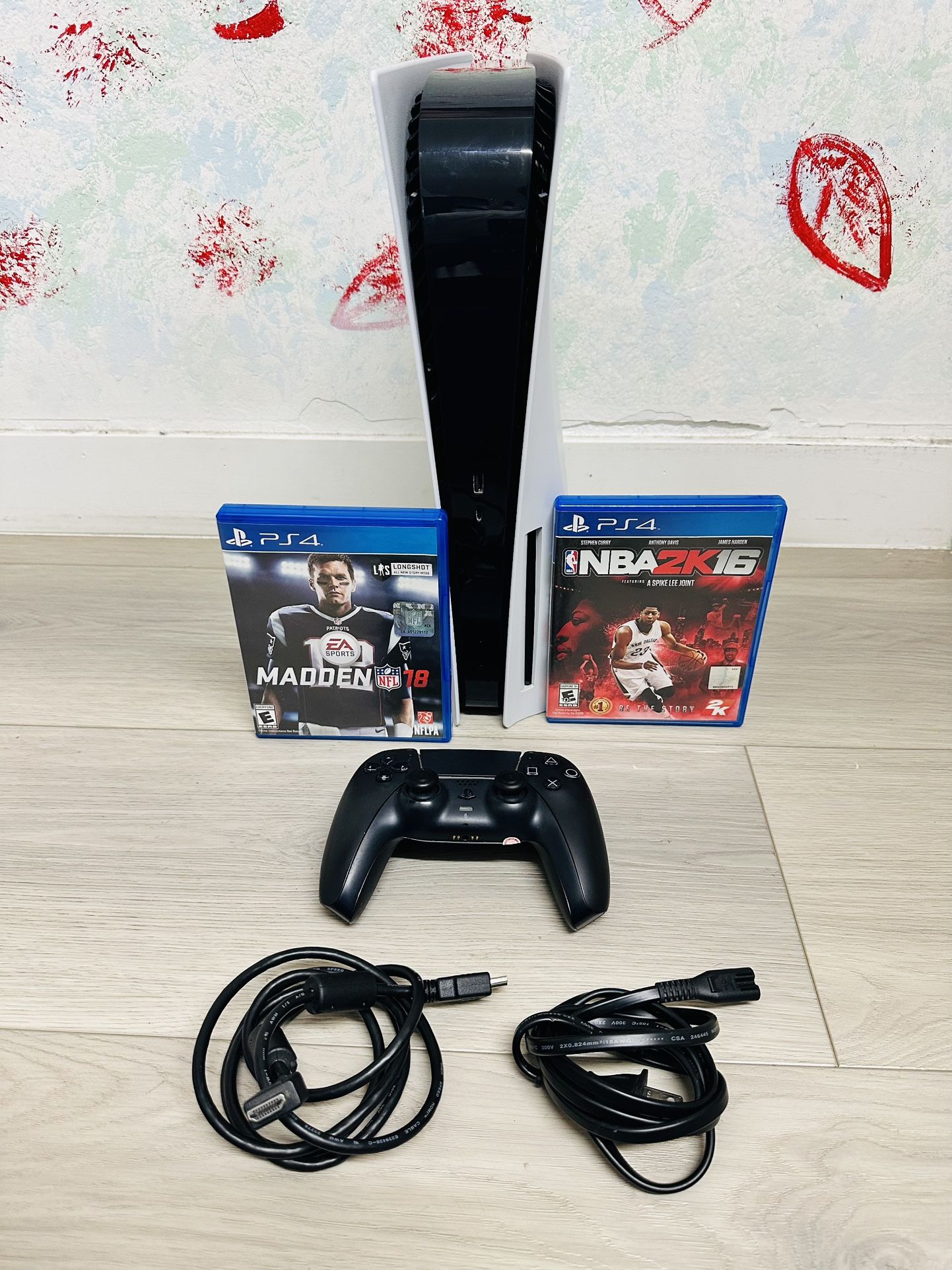 Sony PlayStation 5 - 825GB , Bonus 2 Games ( Used Very New )