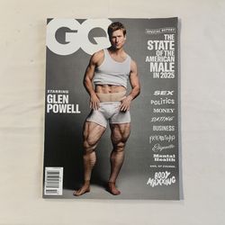 GQ Glenn Powell “The State Of American Male 2025” Issue October 2025 Magazine