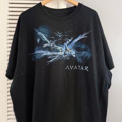 AVATAR Movie Promo Black T-shirt Sz 2XL