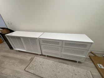 2 Cabinets White Color
