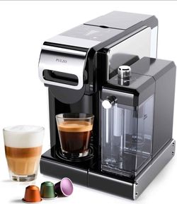 Espresso machine compatible with most pods and milk frother brand new