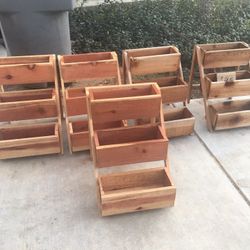 REDWOOD PLANTER BOXES 
