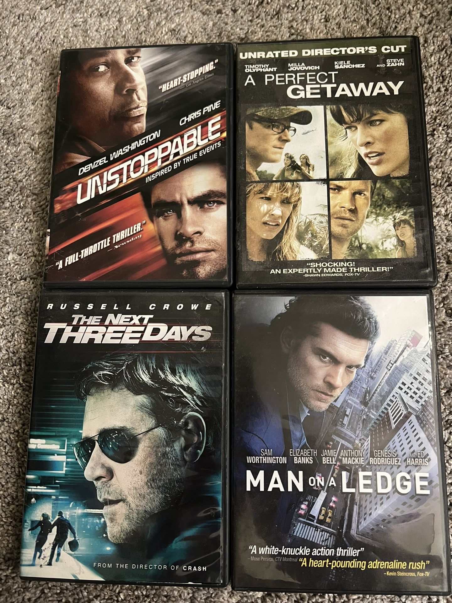 Thriller Dvds