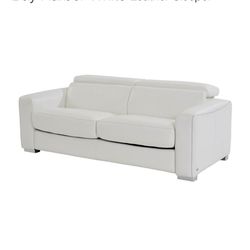 Sofa bed- White Leather 