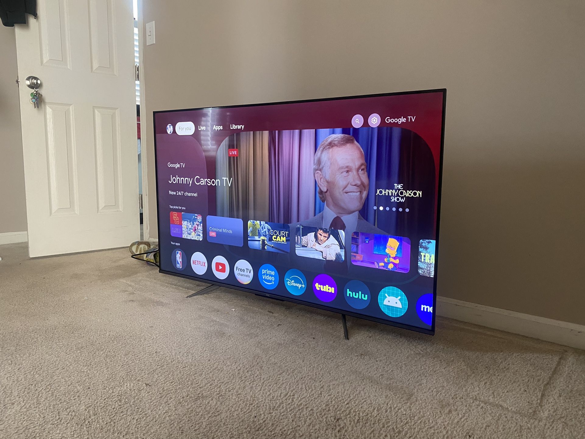 50 TCL 4K Tv