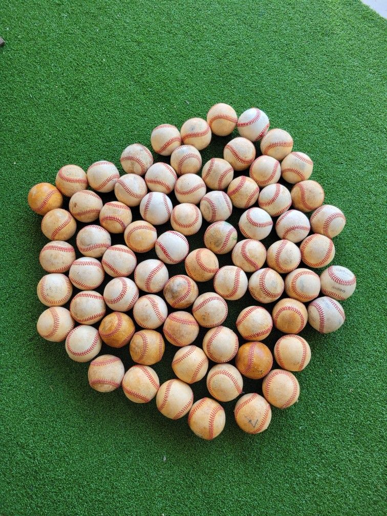 (70) Used Baseballs w/Rawlings Bucket $40
