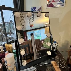 Vanity makeup mirror