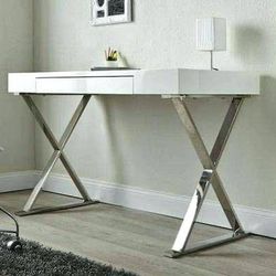 Brand New White High Gloss Desk 