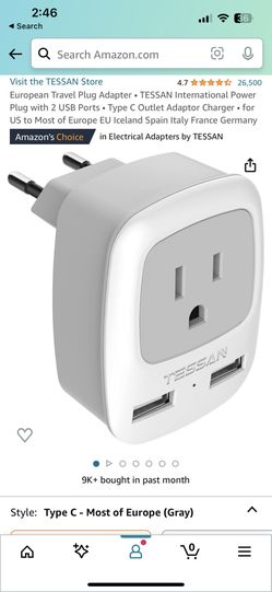Europe Adapter Type C