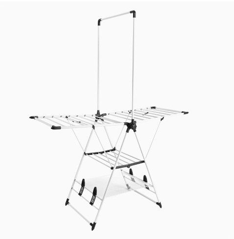 Clothes Drying Rack with Hanging Pole
