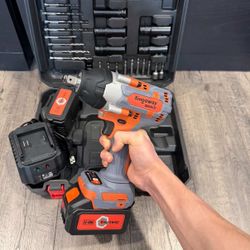 1/2” Cordless Impact Wrench with High Torque 900ft-lbs