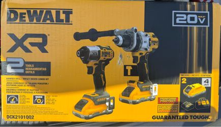 Dewalt 20V MAX Lithium-Ion, 2 Tool Combo Kit, 2 x 4.0Ah Batteries