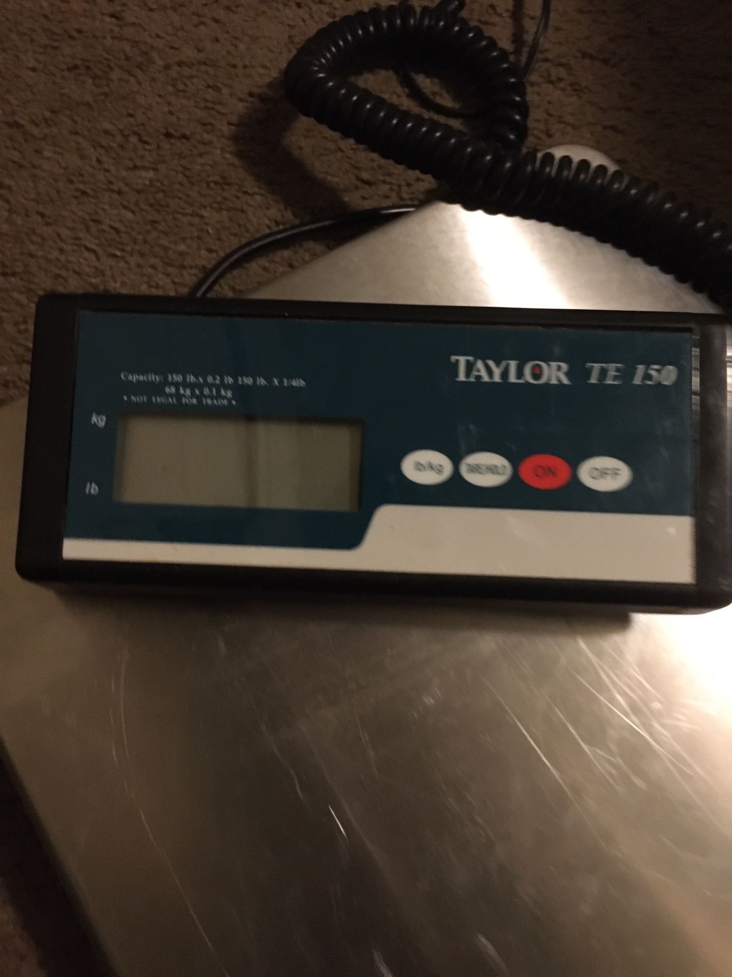 Taylor TE150 digital scales