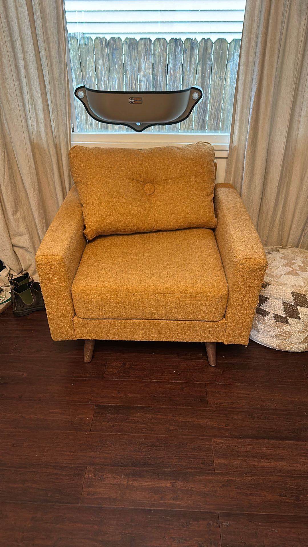 Orange Arm Chair 