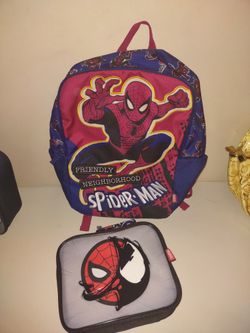 Spiderman Backpack & Lunchbox