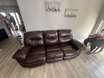 Free Leather Couch Pick Up Only