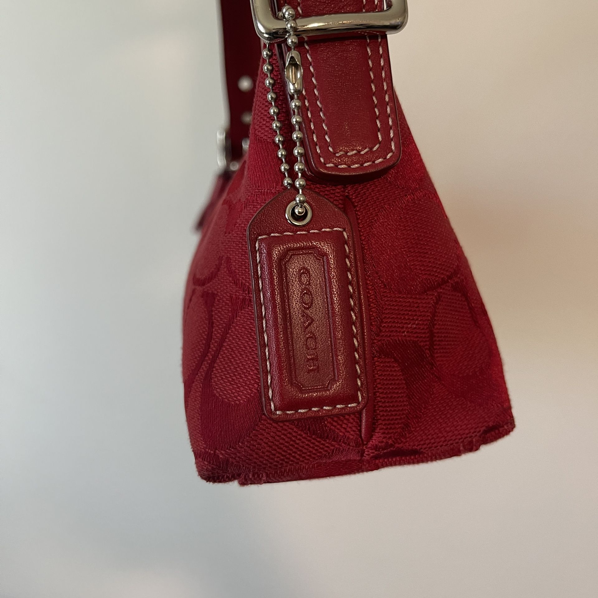 Coach Vintage Hamptons Signature East West Demi Baguette Bag 8K01 