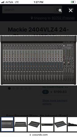 $140. Mackie 2404VLZ4 24-Channel USB Mixer