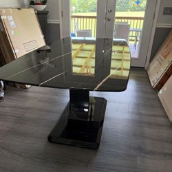 Faux Marble Dining Table