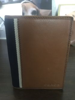 Coach Passport Holder- Heritage Edition