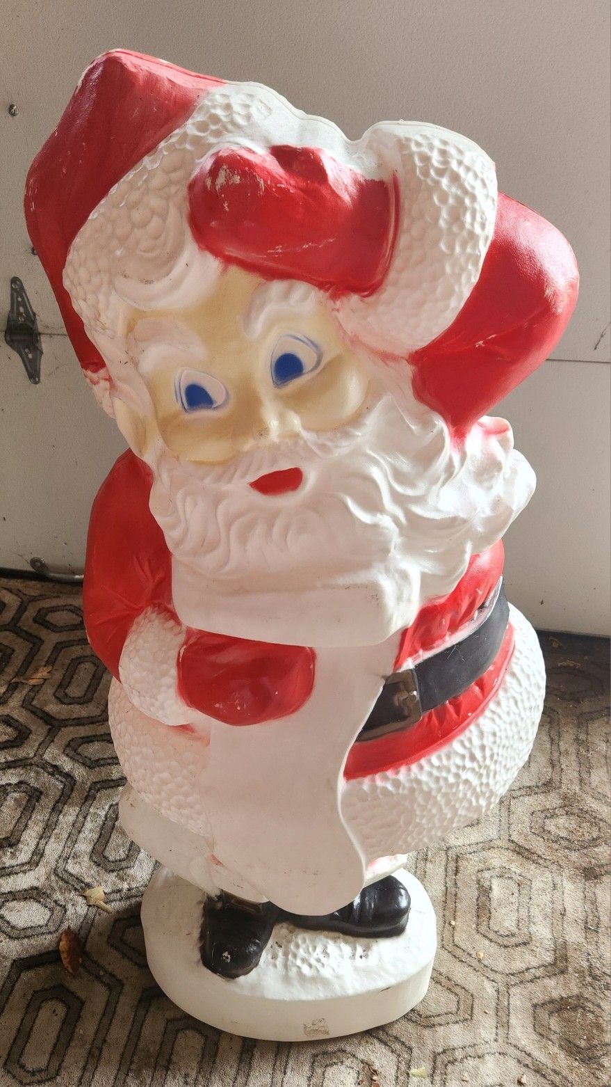 SANTA BLOW MOLD VINTAGE UNION