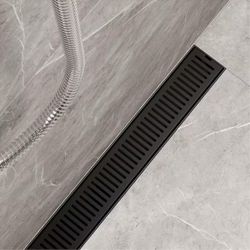 VIGO Elan 24 in Linear Shower Drain in Matte Black