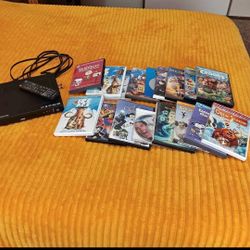 Electcom DVD Player With Remote And 17 DVDs 