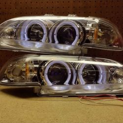 92-95 Honda Civic 2-Door/3-Door/4-Door LED Headlights Faros Calaveras Micas Luces 