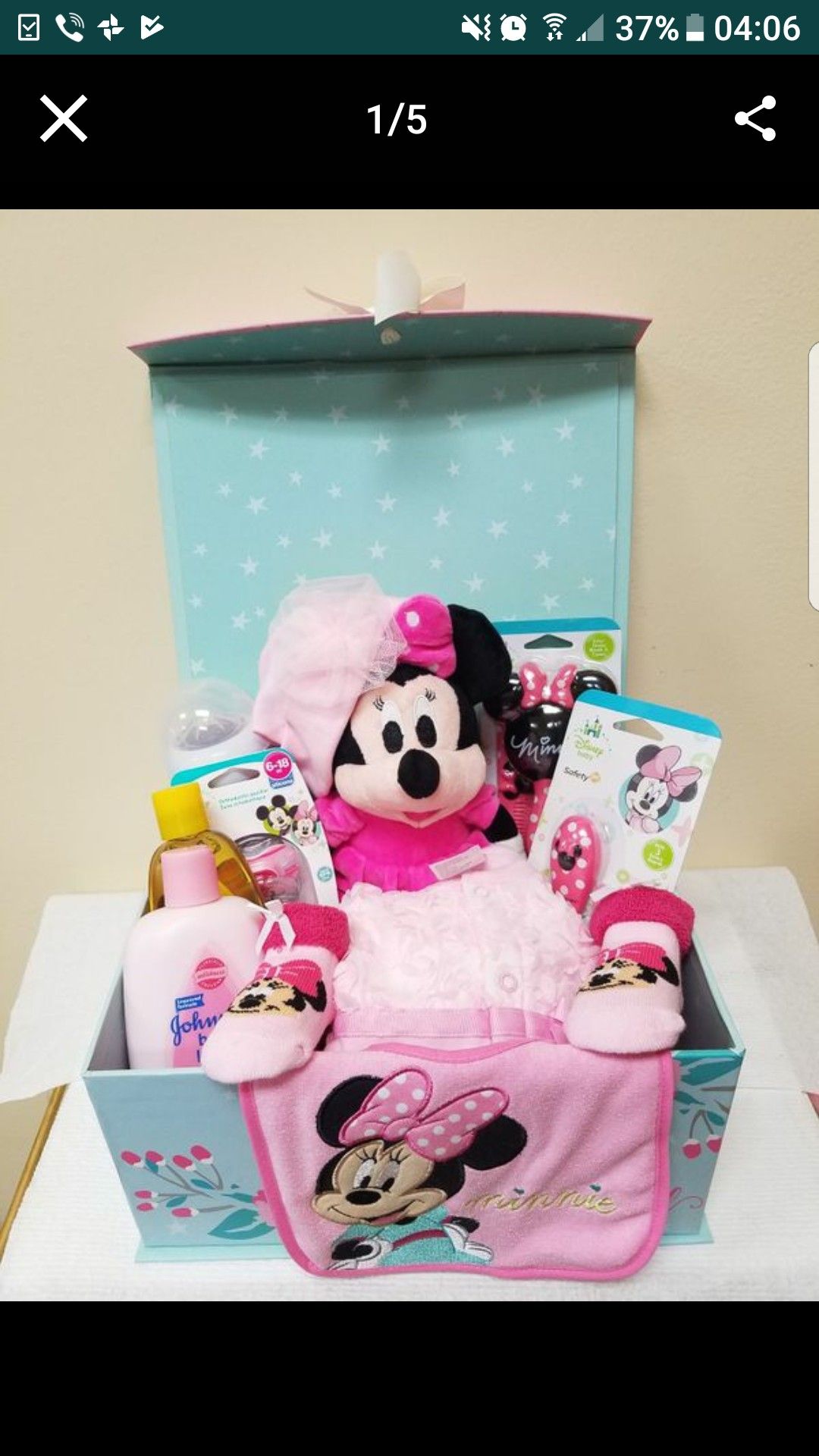 "Mickey" Baby gift basket