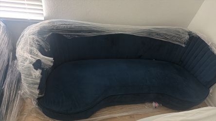 Blue sofa
