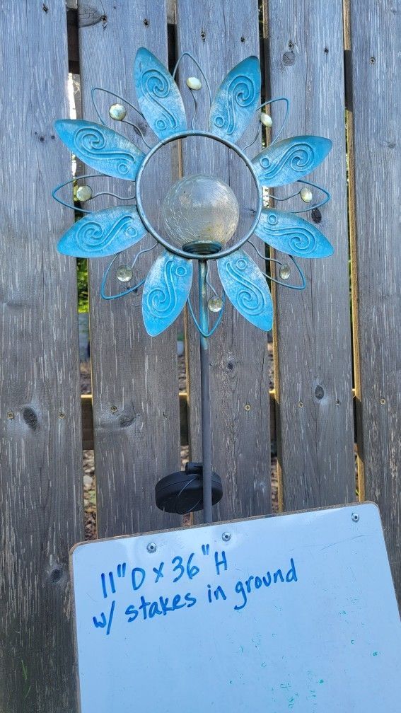 Metal Garden Flower Stake