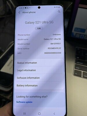 Samsung Galaxy S21 Ultra 5G Demo Unit For Parts Only

