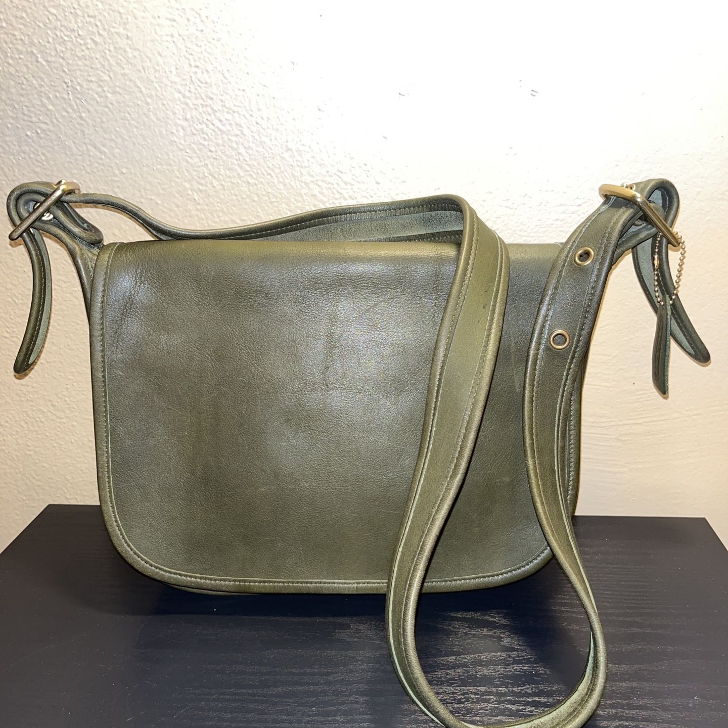 Vintage Coach Green Leather Patricia